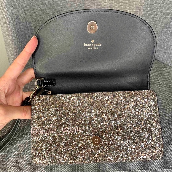 Kate Spade Sm Multifunctional Glitter Wristlet - Picture 3 of 8